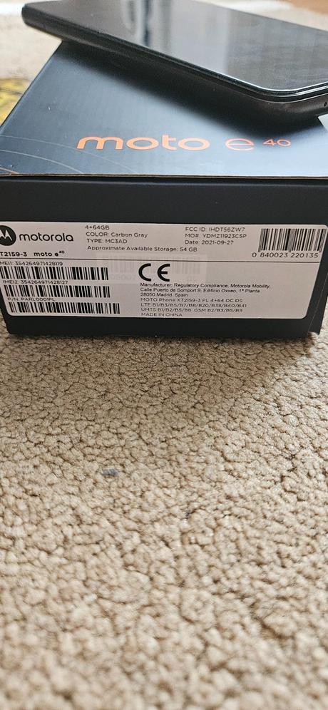 Motorola e40, 