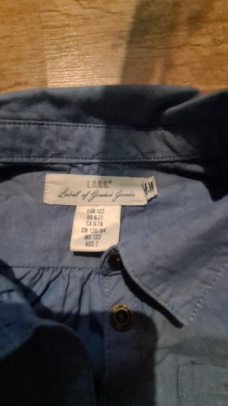 Košeľové šaty, h&m,122
