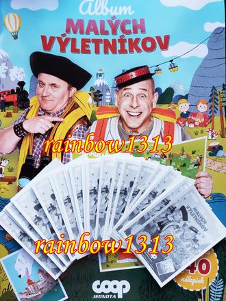 Nálepky coop jednota do albumu malých výletníkov,