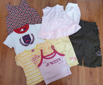 Letné dievčenské oblečenie - veľkosť 80, 68–80