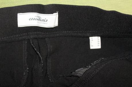 Čierne komfortné nohavice, tchibo,36