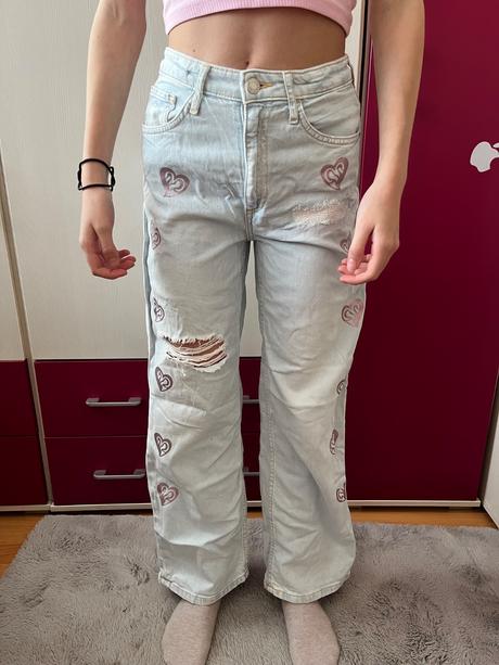 Dievčenské rifle h&m 152, h&m,152