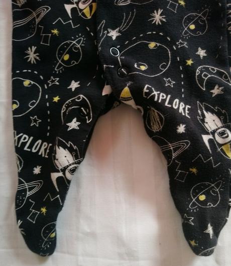 2 ks čierny overal so vzorom, george, 2,7 kg, 56, george,56