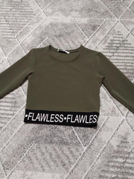 Crop top tričko s dlhým rukávom, s