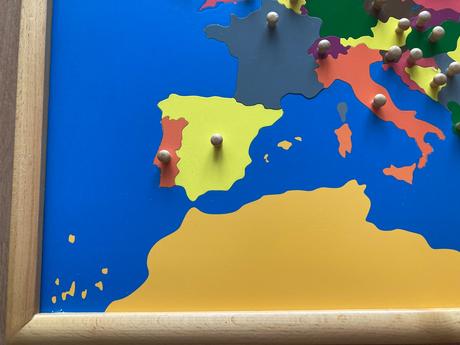 Montessori mapa - skladačka - európa, 