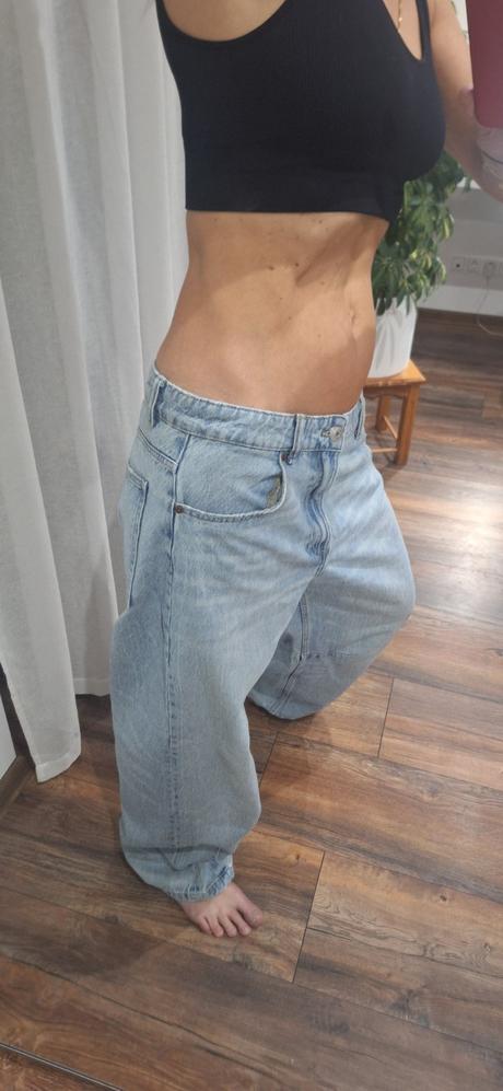 Široke rifle baggy zara vel 40/42, zara,40