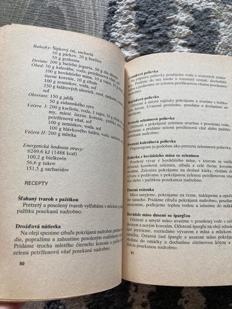 Životospráva a diéta pri cukrovke (1986), 