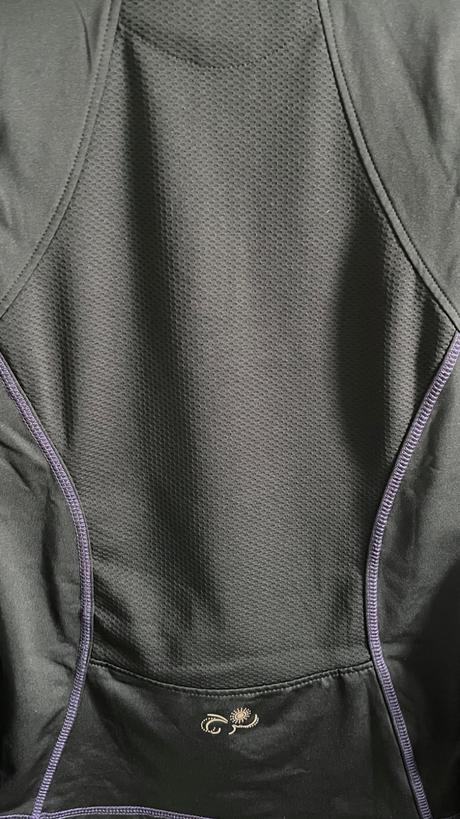 Tchibo bežecké funkčné tričko dlhý rukáv zips 34, xs