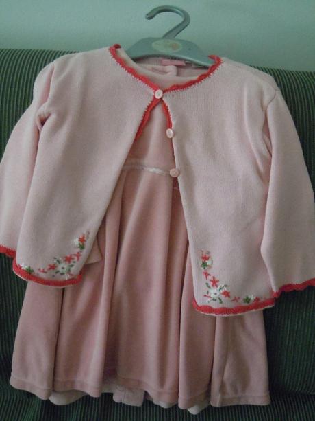 Slávnostné zamatové šatôčky v top stave na 12-18 m, mothercare,86