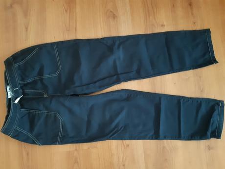 Tenke tmavomodre nohavice pas 68 dlzka 95 cm, 158