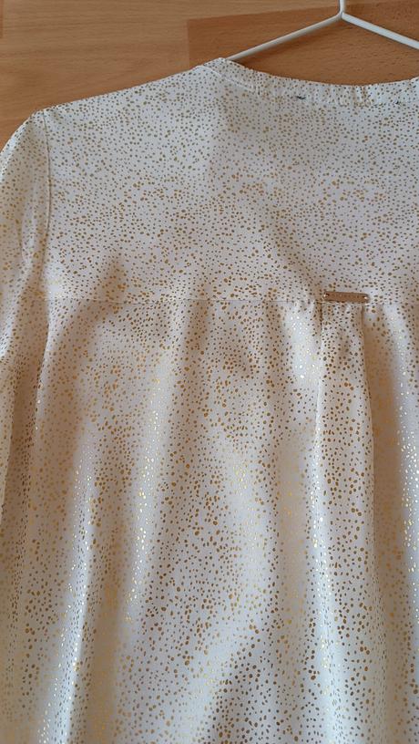 Zlato biela lesklá blúzka, new yorker,s