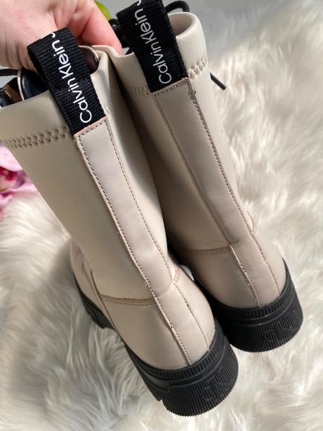 Calvin klein - kožené workery, 41