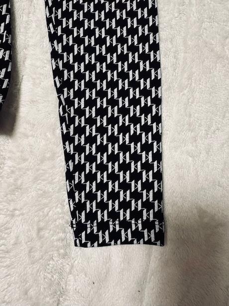 Čiernobiele tričko s monogramom karl lagerfeld, m