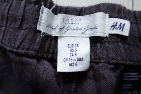 Ľanové nohavice h&m, h&m,m