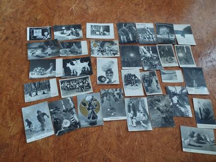 Bielo/čierne retro pohladnice, 