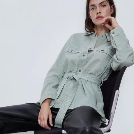 Perfektná mentolová džínsová bunda značky zara, zara,xs