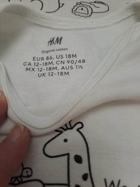 Body  s krátkym rukávom, h&m,86