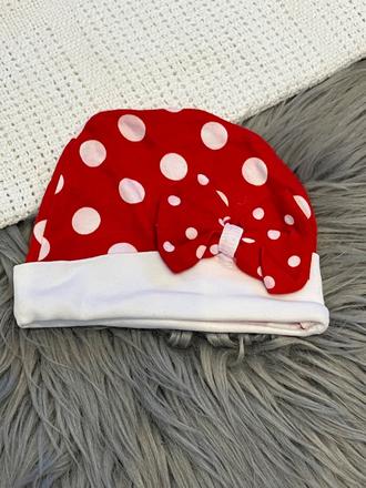 Dievčenská bodkovaná čiapka s mašličkou, 68
