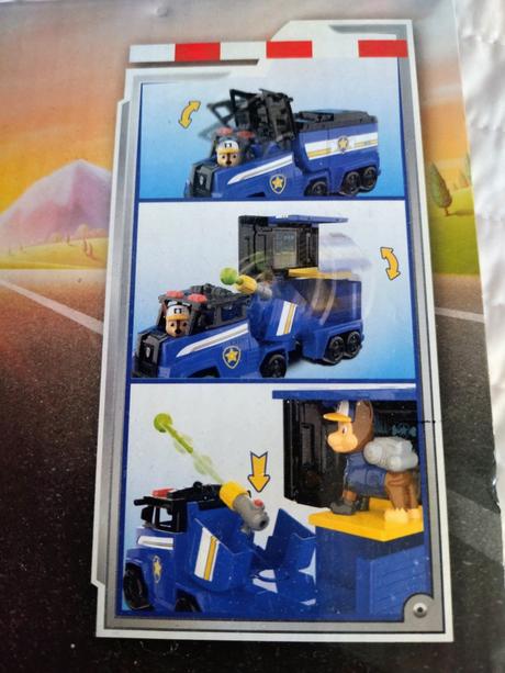 Transformačné auto chase s krabicou,