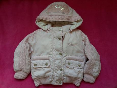 Milučká zimná bunda pre dievčatko, 68