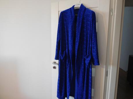 Župan dámsky modrý vzor 38/40v,, 40