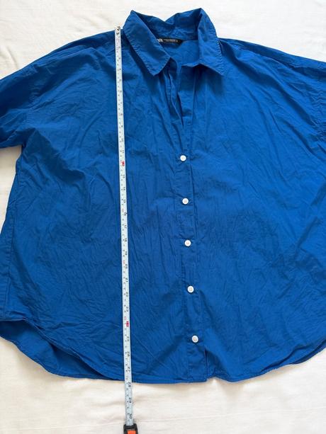 Klasická košeľa zara xxl oversize kráľovská modrá, zara,xxl