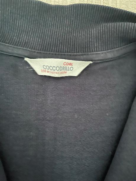 Nezateplena mikina coccodrillo,velkost 116, coccodrillo,116