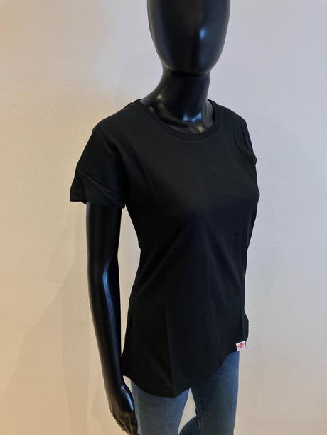 Dámske čierne tričko krátky rukáv lee cooper (40), lee cooper,l