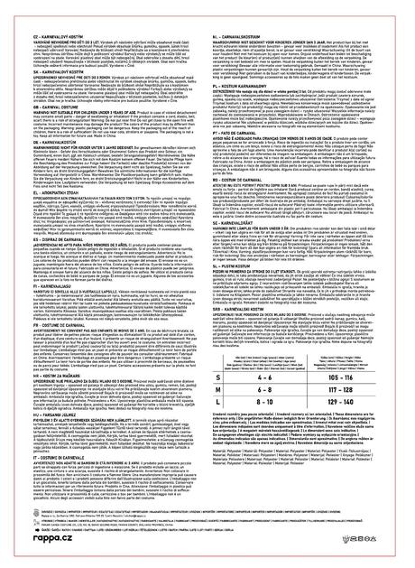 Rappa detský kostým žltý ninja,