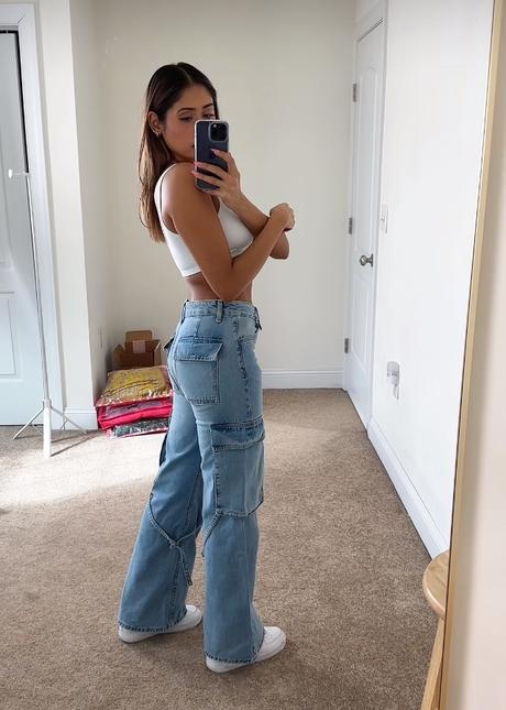 Zara cargo džínsy, zara,32 / xs