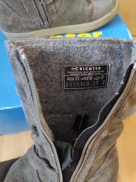 Kožené čižmičky, richter,28