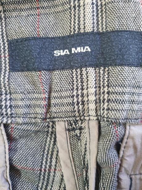 Kockované elegantné nohavice, 34