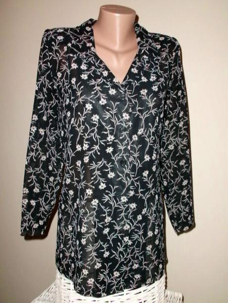 Ľahká blúzočka s kvetinkovou potlačovu, veľ.xl-xxl, xl