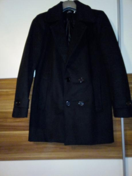 Čierny pánsky kabát, xl