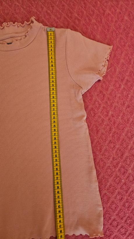 Dievčenské rebrované tričko veľkosť 158, 158