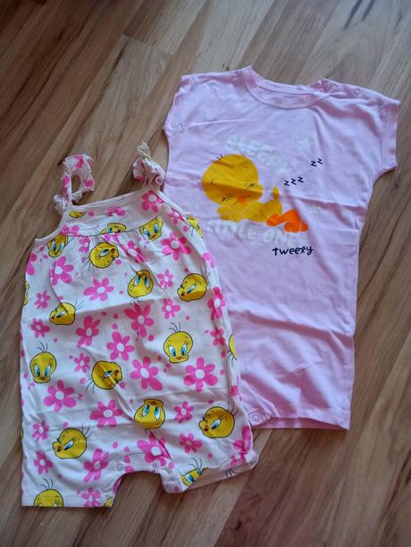 Letný overal ,overal letné pyžamko tweety, disney,92