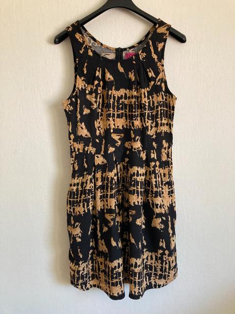 Čierno hnedé šaty boohoo s, s