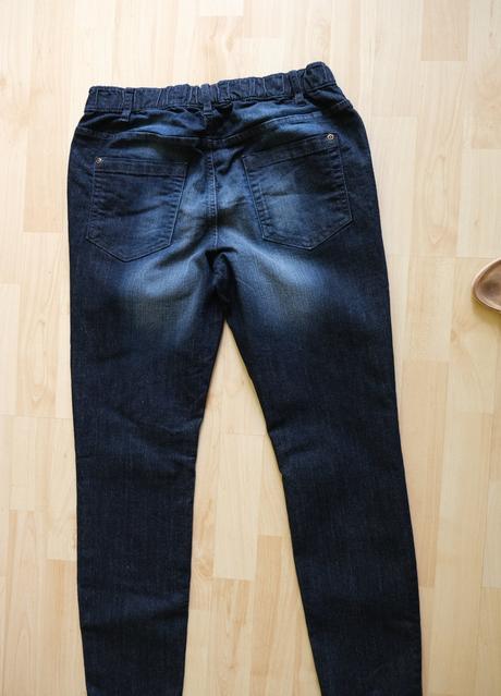 Džínsové legíny tmavomodré, 40