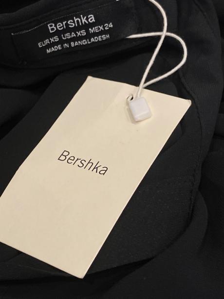 Dámska blúzka bershka čierna priesvitná (xs), bershka,xs