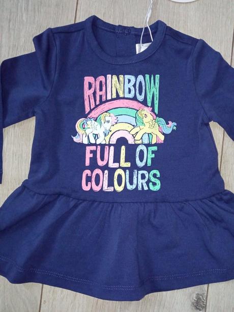 Dievčenská súprava tunika a legíny (0-3 mes.), original marines,56