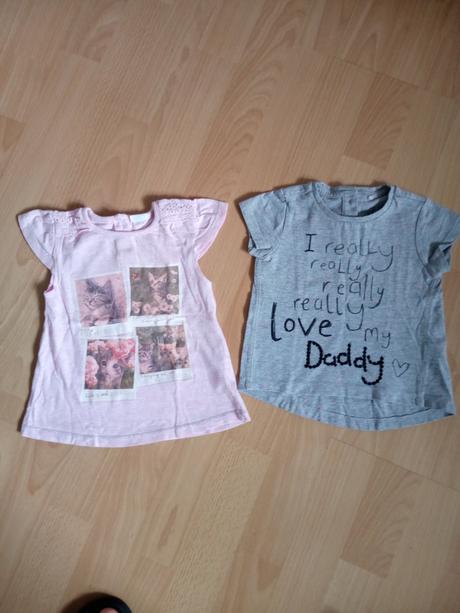 2 x tričko 6-9 mes., next,68