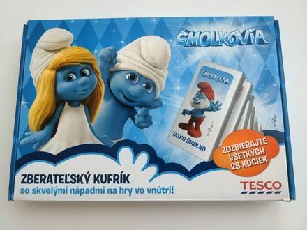 Šmolkovia kompletný plný zberateľský kufrík, 