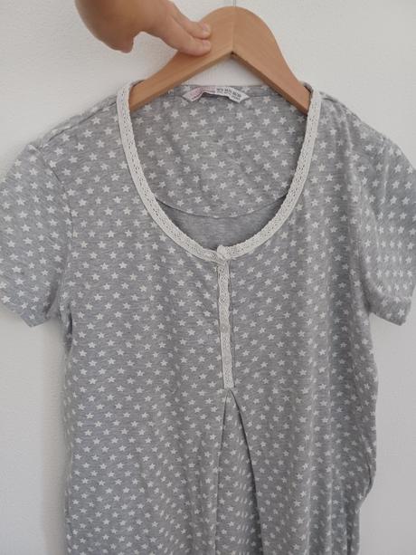 Nočná tehotenská košeľa na kojenie, 