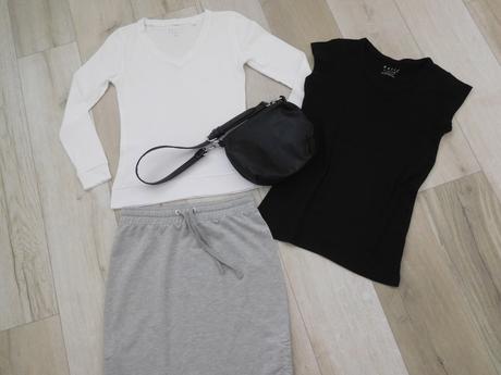 Bavlnená-sukňa tričká + kabelka,, s