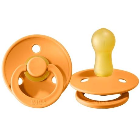 Bibs cumlík z prírodného kaučuku apricot 1ks, 6m+, bibs