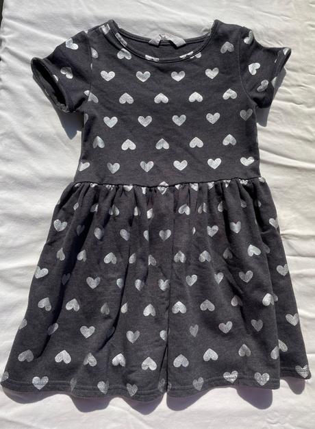 Šaty so srdiečkami, h&m,110