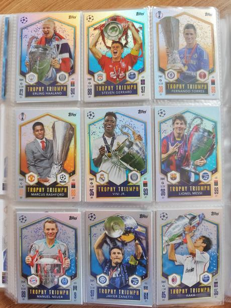 Futbalové kartičky ucc topps match attax 2024/25, 