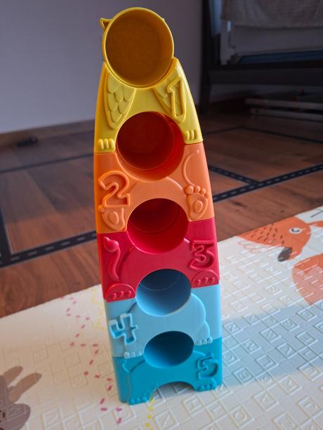 Montessori sada 2 x veža a 2 x mojkáčik, 
