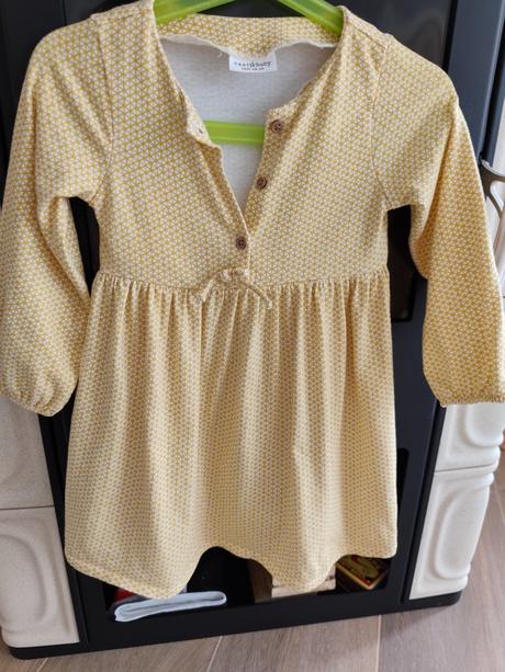 Horčicové šaty next ako nové, next,92