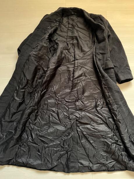 Flaušový dlhý kabát, s